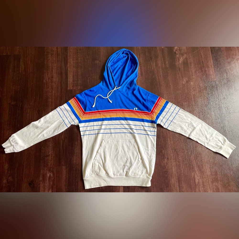 VINTAGE 80’s HANG TEN Long Sleeve Hooded Casual Fitness Sweatshirt
